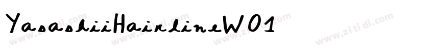 YasashiiHairlineW01 字体转换